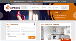 Desktop Screenshot of evenbrook.co.uk